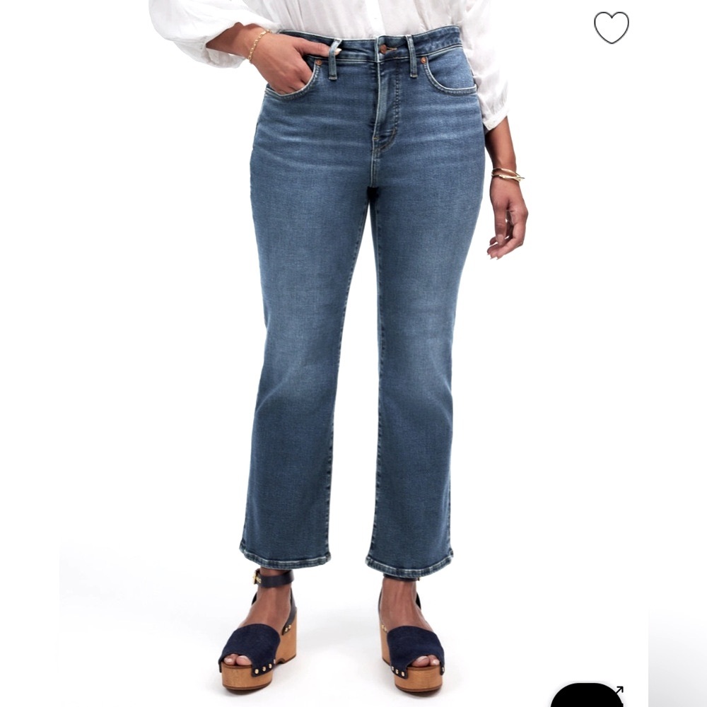 EUC Madewell Mid-rise Kick Out Jeans in Lenoir Wash - Size 29